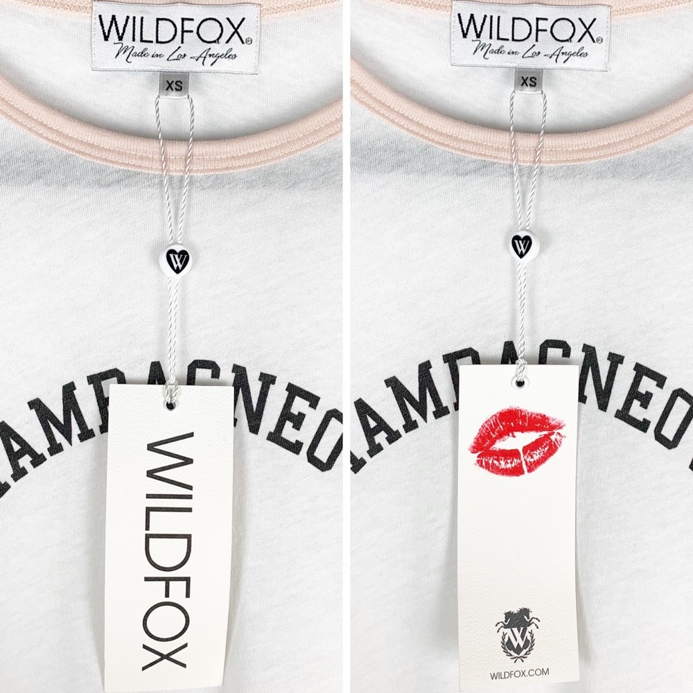 Wildfox | NWT Champagneover Johnny Ringer Tee XS - Picture 7 of 8